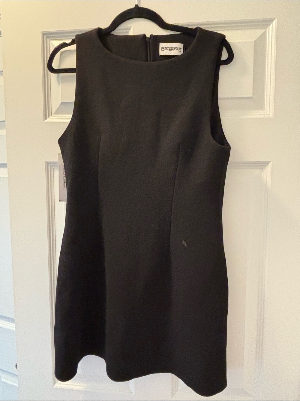 Princess Polly Black Sleeveless Mini Shift Dress